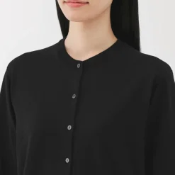 Clearance Women's High Twisted Crew Neck Cardigan Women Sweaters & Cardigans