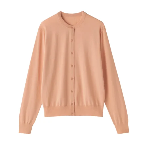 Clearance Women's High Twisted Crew Neck Cardigan Women Sweaters & Cardigans