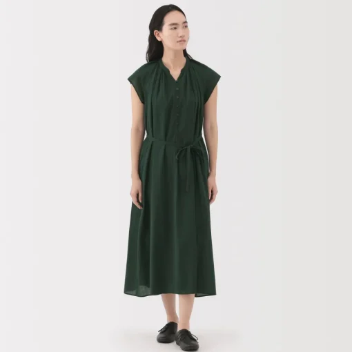 Outlet Women's High Twisted Veil French Sleeve Dress Women Dresses