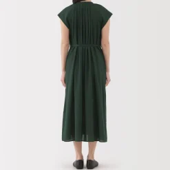 Outlet Women's High Twisted Veil French Sleeve Dress Women Dresses