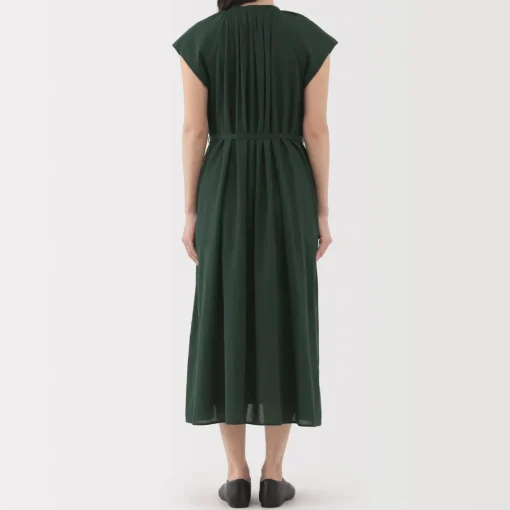 Outlet Women's High Twisted Veil French Sleeve Dress Women Dresses