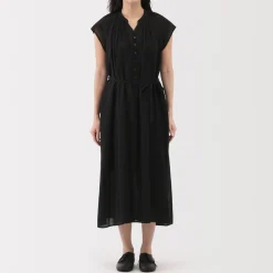 Outlet Women's High Twisted Veil French Sleeve Dress Women Dresses