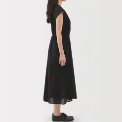 Outlet Women's High Twisted Veil French Sleeve Dress Women Dresses