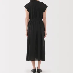 Outlet Women's High Twisted Veil French Sleeve Dress Women Dresses