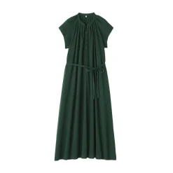 Outlet Women's High Twisted Veil French Sleeve Dress Women Dresses