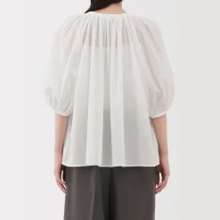 Clearance Women's High Twisted Veil Short Sleeve Blouse Women Tops & Shirts