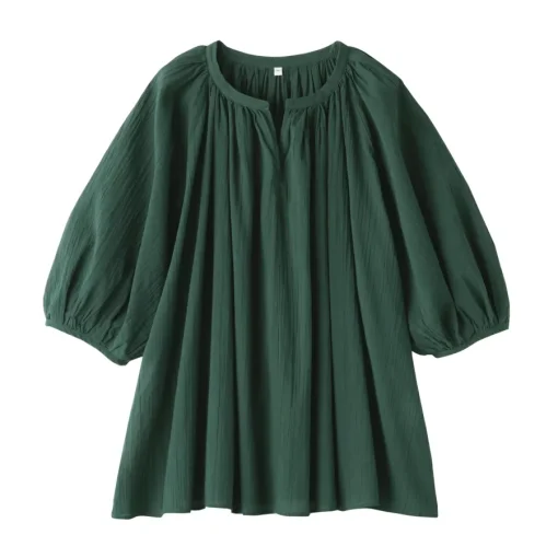 Clearance Women's High Twisted Veil Short Sleeve Blouse Women Tops & Shirts