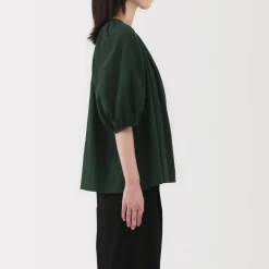 Clearance Women's High Twisted Veil Short Sleeve Blouse Women Tops & Shirts