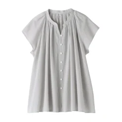 Discount Women's High Twisted Veil French Sleeve Blouse Women Tops & Shirts