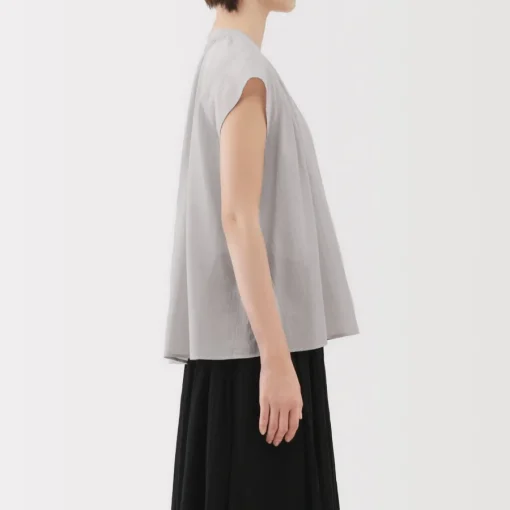 Discount Women's High Twisted Veil French Sleeve Blouse Women Tops & Shirts
