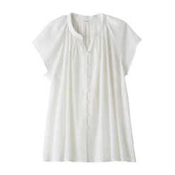 Discount Women's High Twisted Veil French Sleeve Blouse Women Tops & Shirts