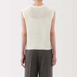 Discount Women's High Twisted Yarn Mesh French Sleeve Sweater Women Sweaters & Cardigans