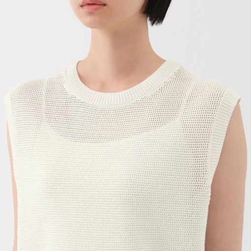 Discount Women's High Twisted Yarn Mesh French Sleeve Sweater Women Sweaters & Cardigans