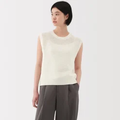 Discount Women's High Twisted Yarn Mesh French Sleeve Sweater Women Sweaters & Cardigans