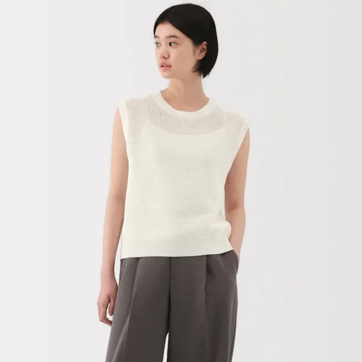 Discount Women's High Twisted Yarn Mesh French Sleeve Sweater Women Sweaters & Cardigans