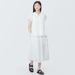 Online Women's High-Twist Veil French Sleeve Blouse Women Tops & Shirts