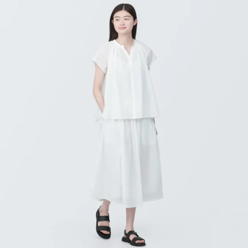 Online Women's High-Twist Veil French Sleeve Blouse Women Tops & Shirts