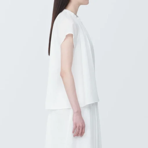 Online Women's High-Twist Veil French Sleeve Blouse Women Tops & Shirts