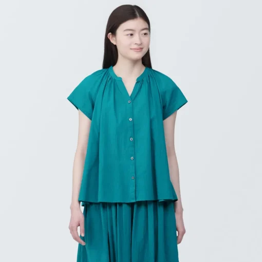 Online Women's High-Twist Veil French Sleeve Blouse Women Tops & Shirts