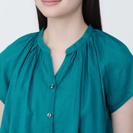 Online Women's High-Twist Veil French Sleeve Blouse Women Tops & Shirts
