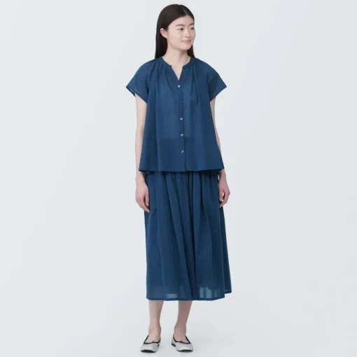 Online Women's High-Twist Veil French Sleeve Blouse Women Tops & Shirts