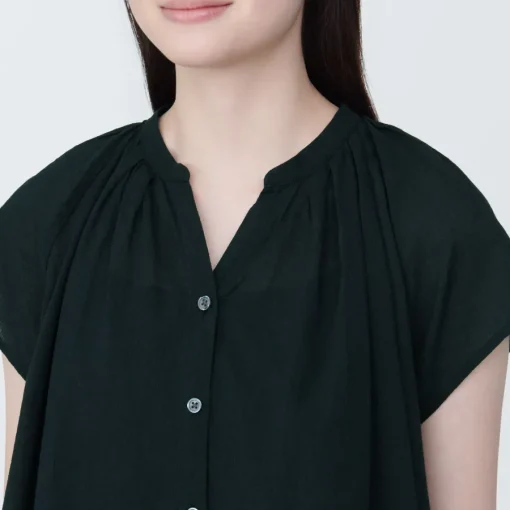 Online Women's High-Twist Veil French Sleeve Blouse Women Tops & Shirts