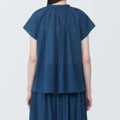 Online Women's High-Twist Veil French Sleeve Blouse Women Tops & Shirts