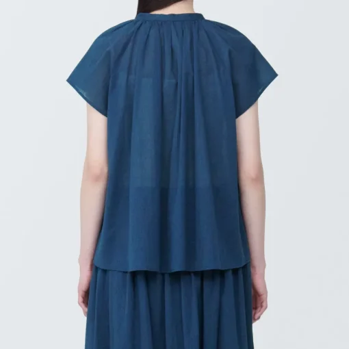 Online Women's High-Twist Veil French Sleeve Blouse Women Tops & Shirts