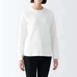 New Women's Interlock Crew Neck Long Sleeve T-Shirt Women T-Shirts