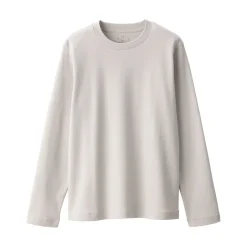 Hot Women's Interlock Knit Crew Neck Long Sleeve T-Shirt Women T-Shirts
