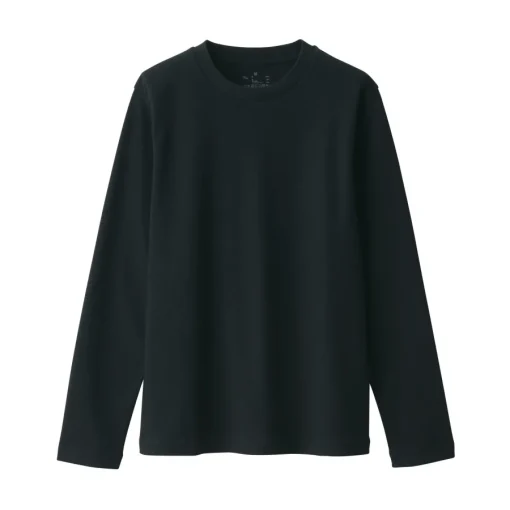 Hot Women's Interlock Knit Crew Neck Long Sleeve T-Shirt Women T-Shirts