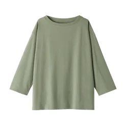 New Women's Jersey Boat Neck 3/4 Sleeve T-Shirt Women T-Shirts