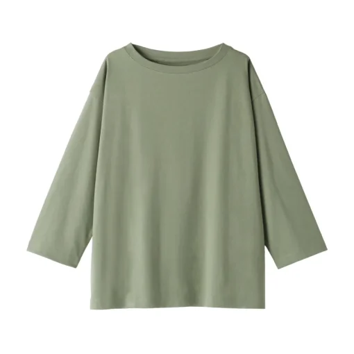 New Women's Jersey Boat Neck 3/4 Sleeve T-Shirt Women T-Shirts
