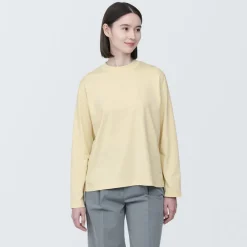 Online Women's Jersey Crew Neck Long Sleeve T-Shirt Women T-Shirts