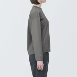 Online Women's Jersey Crew Neck Long Sleeve T-Shirt Women T-Shirts