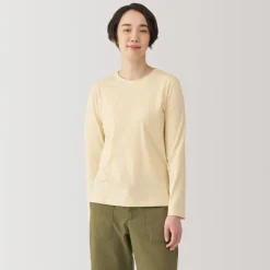 Best Women's Jersey Crew Neck Long Sleeve T-Shirt Women T-Shirts