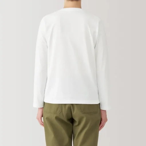 New Women's Jersey Crew Neck Long Sleeve T-Shirt Women T-Shirts