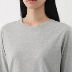 New Women's Jersey Crew Neck Long Sleeve T-Shirt Women T-Shirts