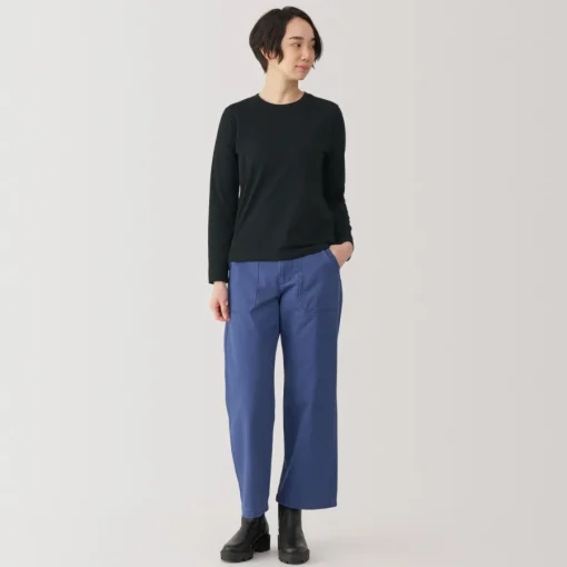 New Women's Jersey Crew Neck Long Sleeve T-Shirt Women T-Shirts