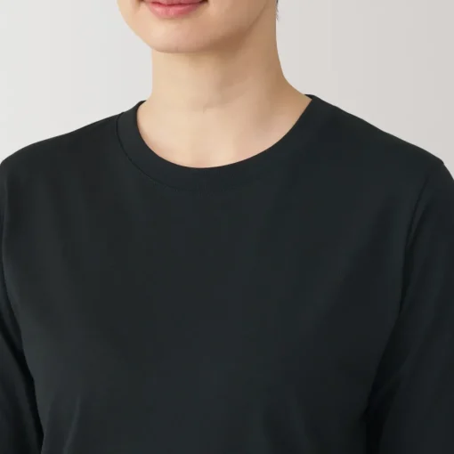 New Women's Jersey Crew Neck Long Sleeve T-Shirt Women T-Shirts