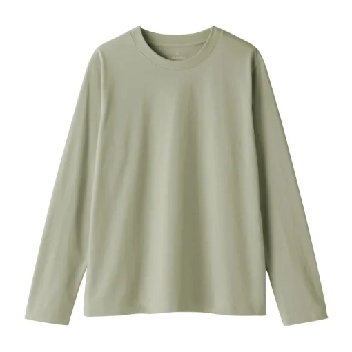 New Women's Jersey Crew Neck Long Sleeve T-Shirt Women T-Shirts