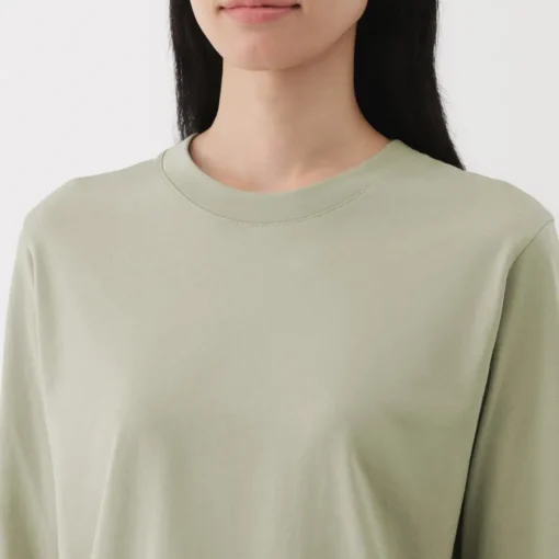 New Women's Jersey Crew Neck Long Sleeve T-Shirt Women T-Shirts