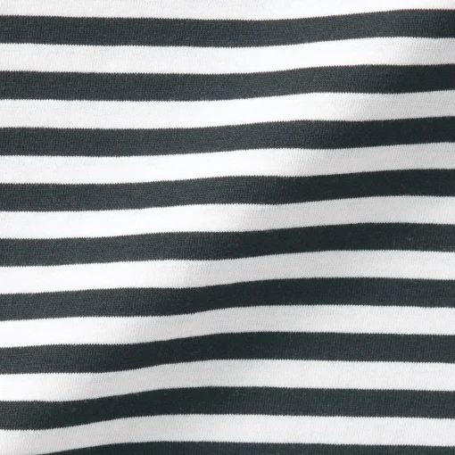 New Women's Jersey Crew Neck Long Sleeve Striped T-Shirt Women T-Shirts