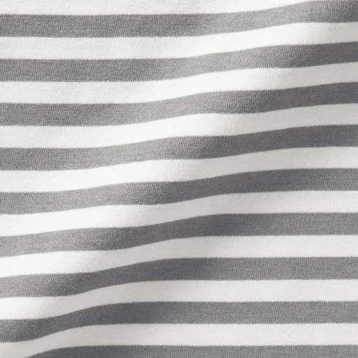 New Women's Jersey Crew Neck Long Sleeve Striped T-Shirt Women T-Shirts