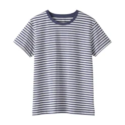 New Women's Jersey Crew Neck Short Sleeve Striped T-Shirt Women T-Shirts