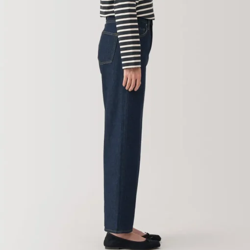 Hot Women's Kapok Blend Denim Straight Pants Women Denim