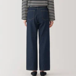 Hot Women's Kapok Blend Denim Straight Pants Women Denim