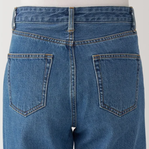 Hot Women's Kapok Blend Denim Straight Pants Women Denim