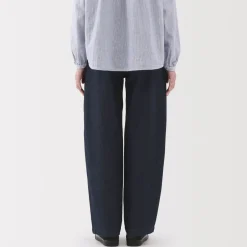 Clearance Women's Kapok Blend Denim Wide Tapered Pants Women Denim