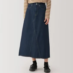 Best Women's Kapok Blend Denim A-Line Skirt Women Shorts & Skirts